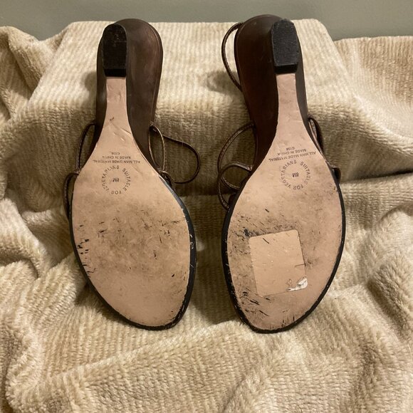 NYT By New York Transit Wedge Heel Sandal - Size 8M - Picture 3 of 4